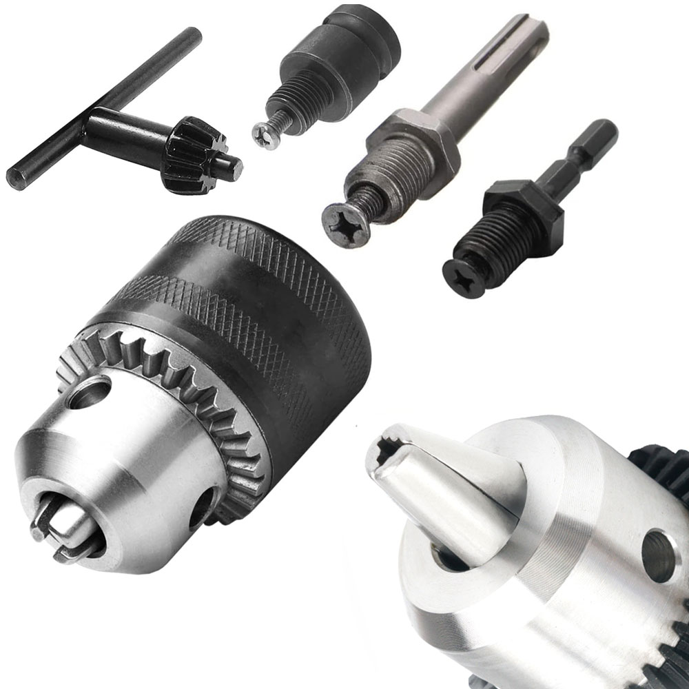 Heavy Equipment Grinder - Drill Chuck Adapter For Impact Wrench